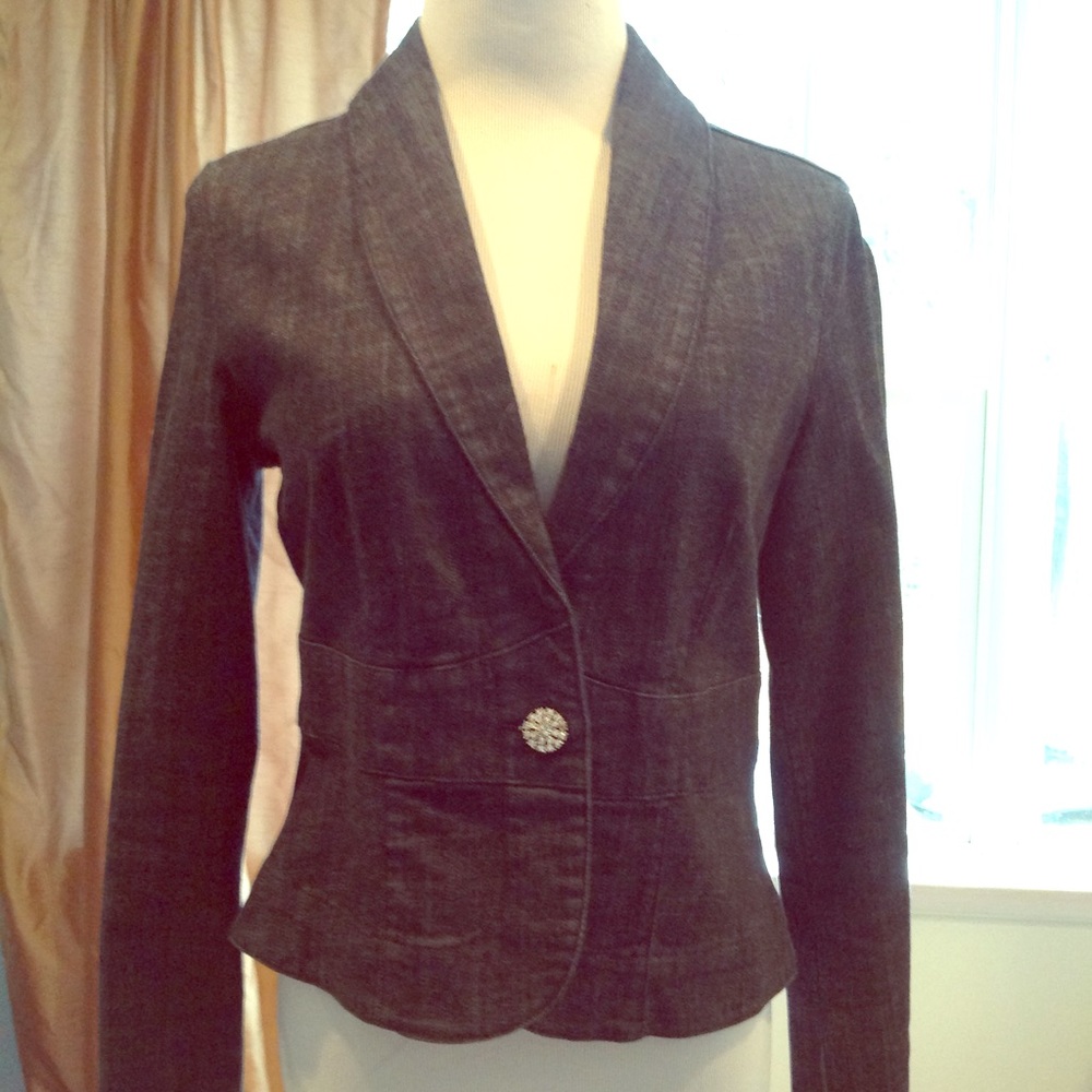 Denim pant suit